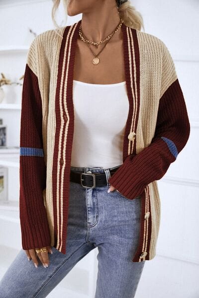 Levoire | Gilet À Fermeture Bouton V-Neck Gilet Vêtements Pour Femmes