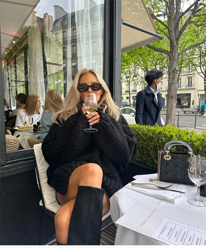 Levoire | Pull Col Roulé Tricoté Pull Épais Pull Femme Tricot