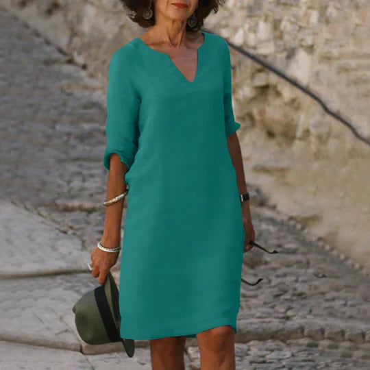 Levoire | Robe Verte Avec Décolleté En V Vert