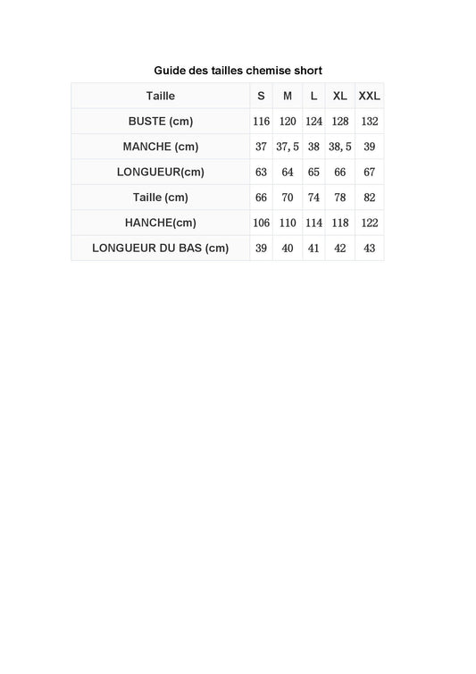 Levoire | Chemise à col et shorts d'été