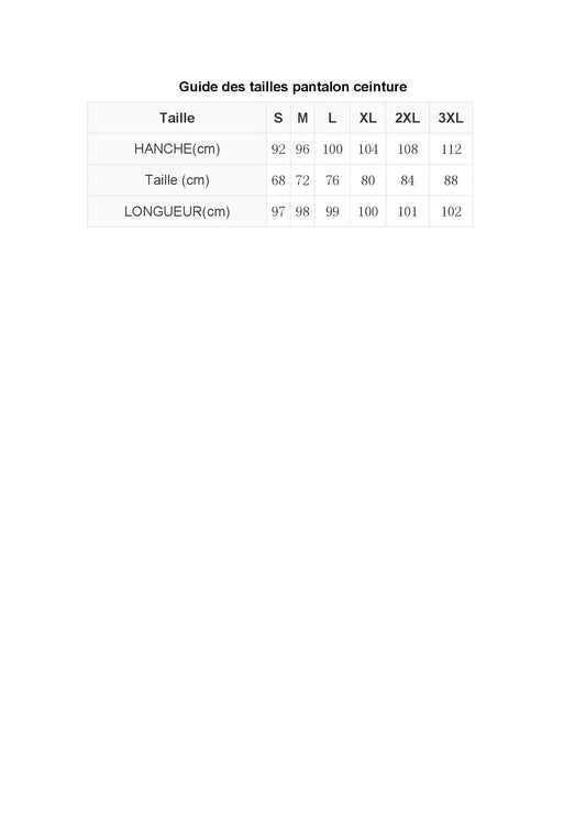 Levoire | Pantalon taille haute avec ceinture