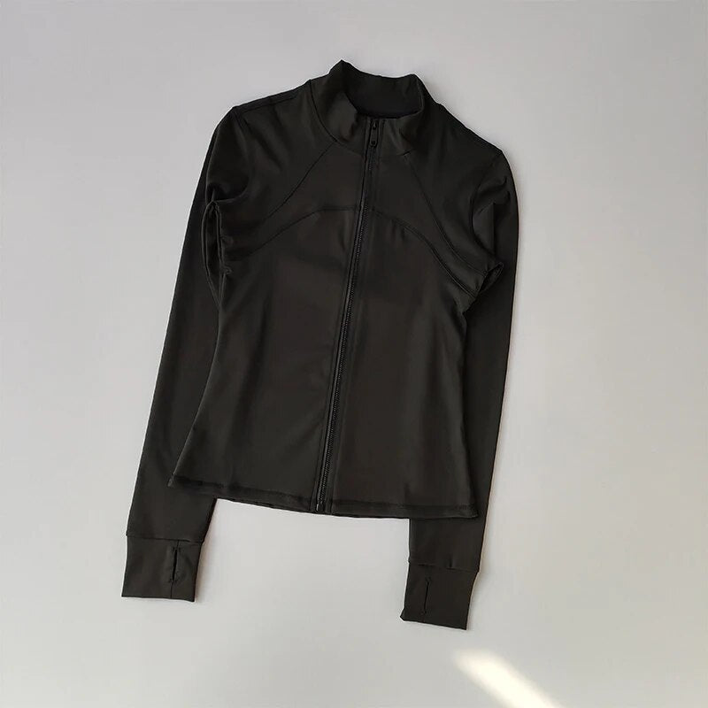 Levoire | Veste Légère À Zip Modélisante Pour Femmes Vêtements Actifs Noir