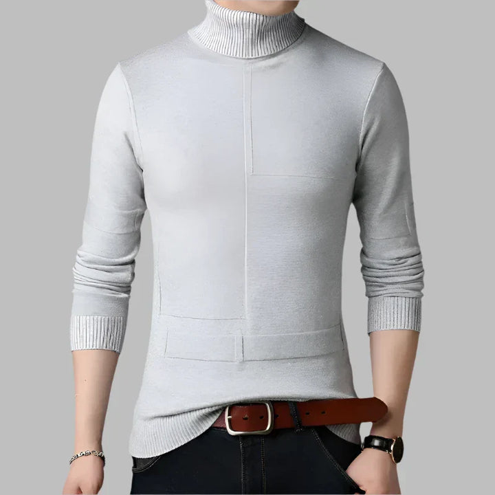 Levoire | Pull En Laine Élégant Pour Hommes Gris