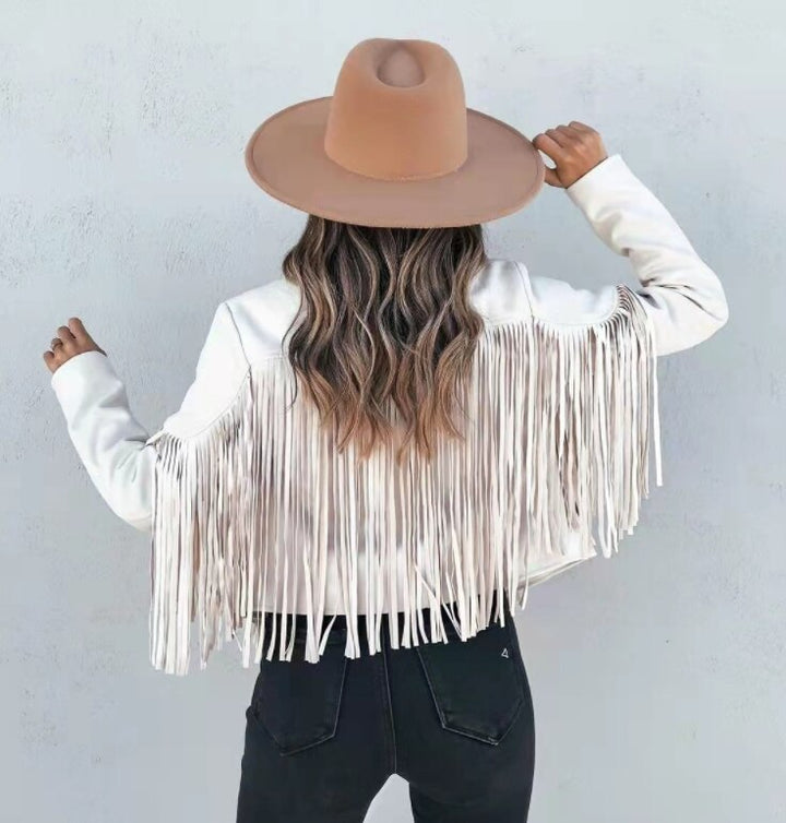 Levoire | Cool Veste En Cuir Noire blanc