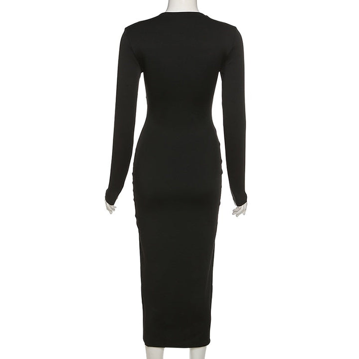 Levoire | Robe Maxi Croisée Fendue Élégante