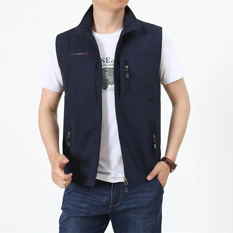 Levoire | Veste Intermédiaire Légère Et Élégante Pour Hommes Avec Col Bleu
