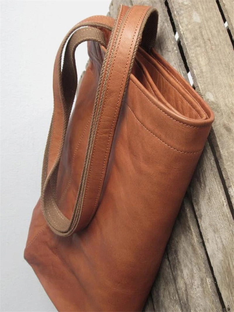 Levoire | Sac À Provisions En Cuir Vintage Pour Femmes