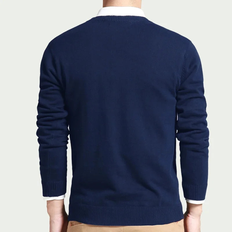 Levoire | Pull En Coton Premium Avec Décolleté En V