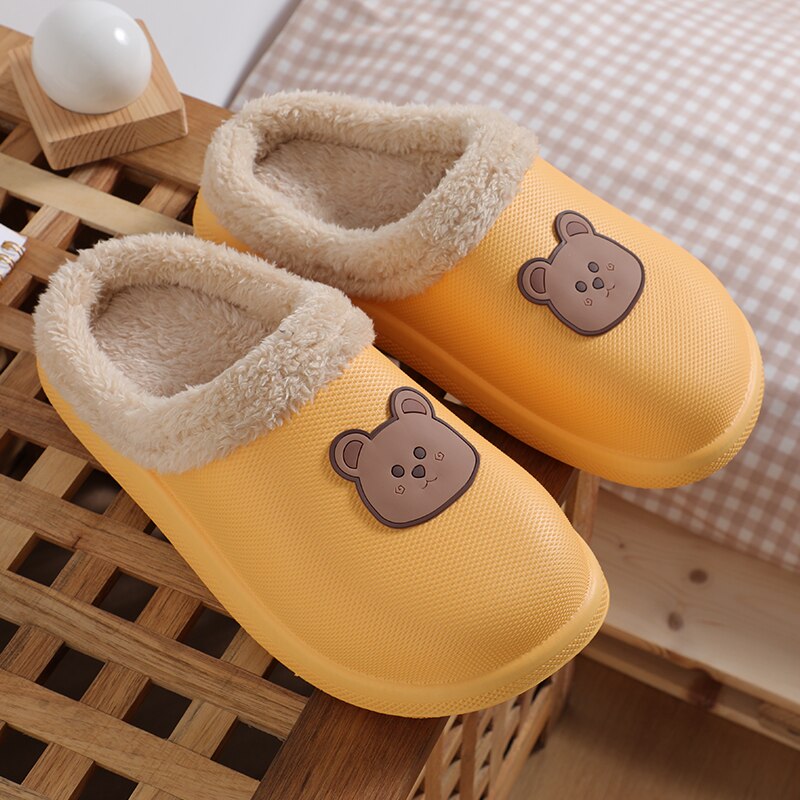 Levoire | Femmes Chaussons Confortables Jaune