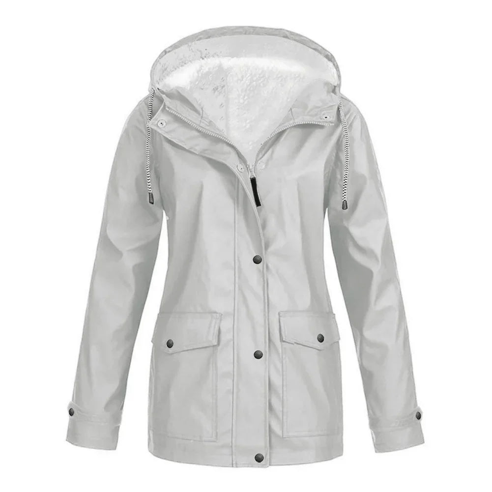 Levoire | Veste En Duvet Imperméable À Manches Longues Gris clair