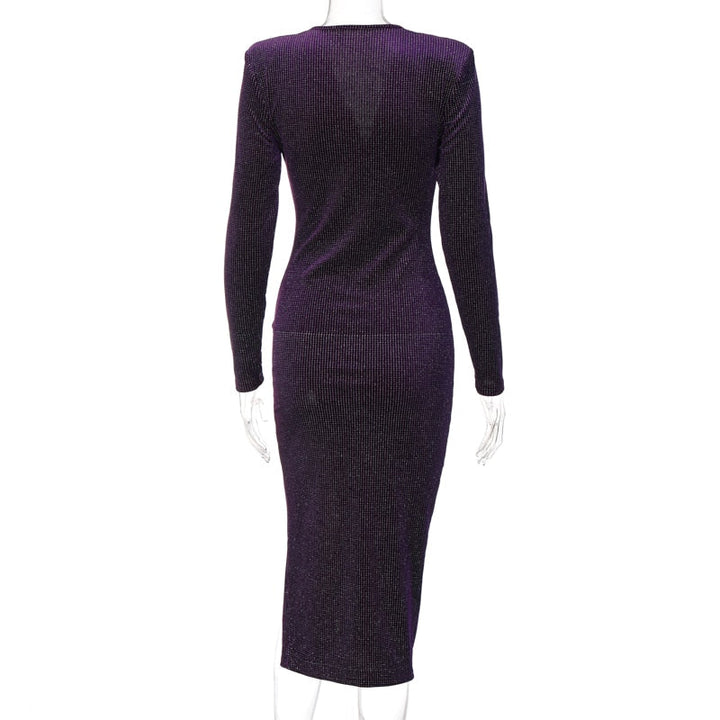 Levoire | Robe À Manches Longues V Avec Ventilation Latérale