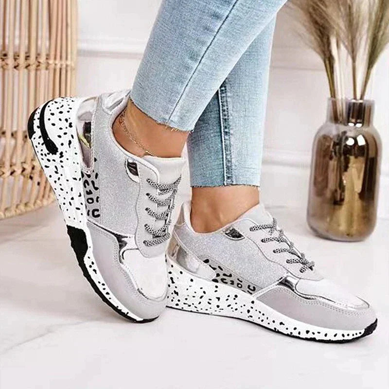 Levoire | Chaussures À Lacets Avec Motif Léopard