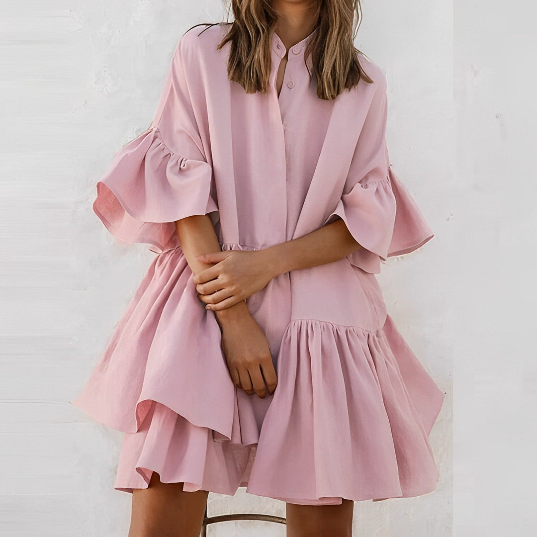 Levoire | Robe d'été à volants Rose