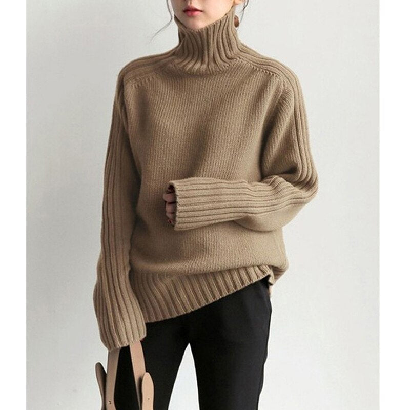 Levoire | Pull Élégant Confortable Pour Femmes Khaki Taille unique