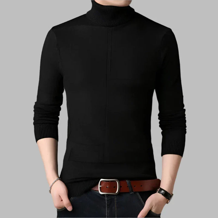 Levoire | Pull En Laine Élégant Pour Hommes Noir