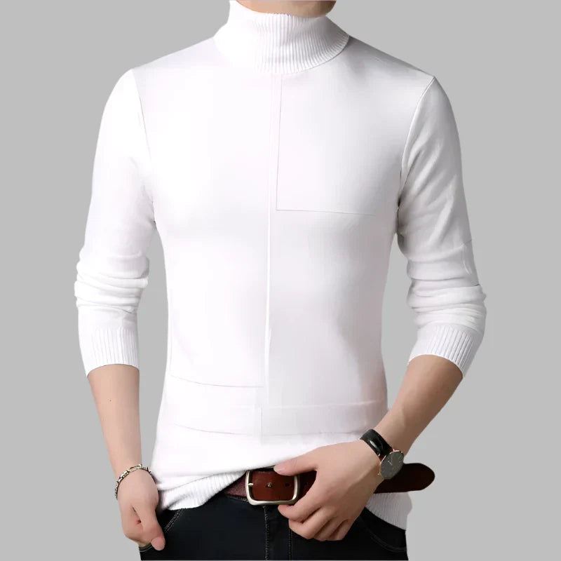 Levoire | Pull En Laine Élégant Pour Hommes Blanc