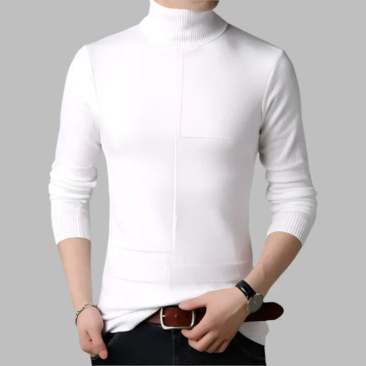 Levoire | Pull En Laine Élégant Pour Hommes Blanc