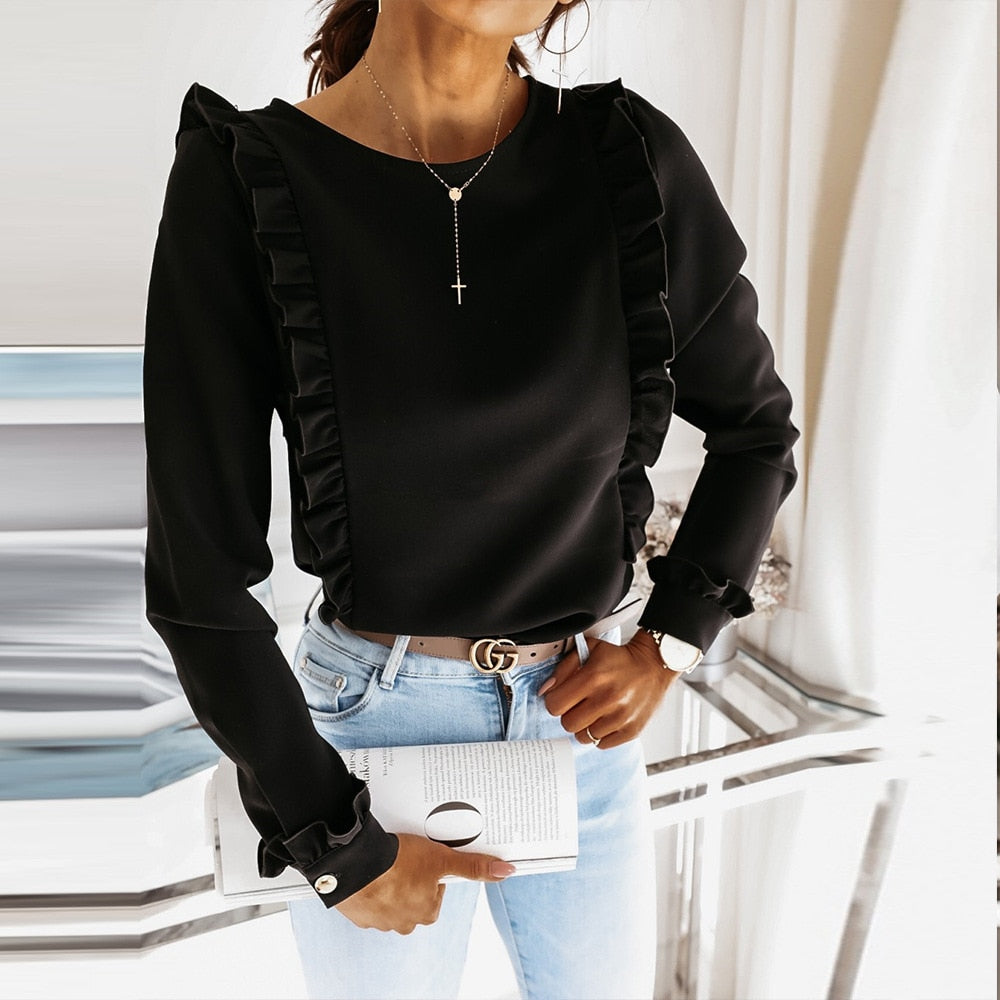 Levoire | Blouse Moderne Et Confortable Pour Femmes Noir S