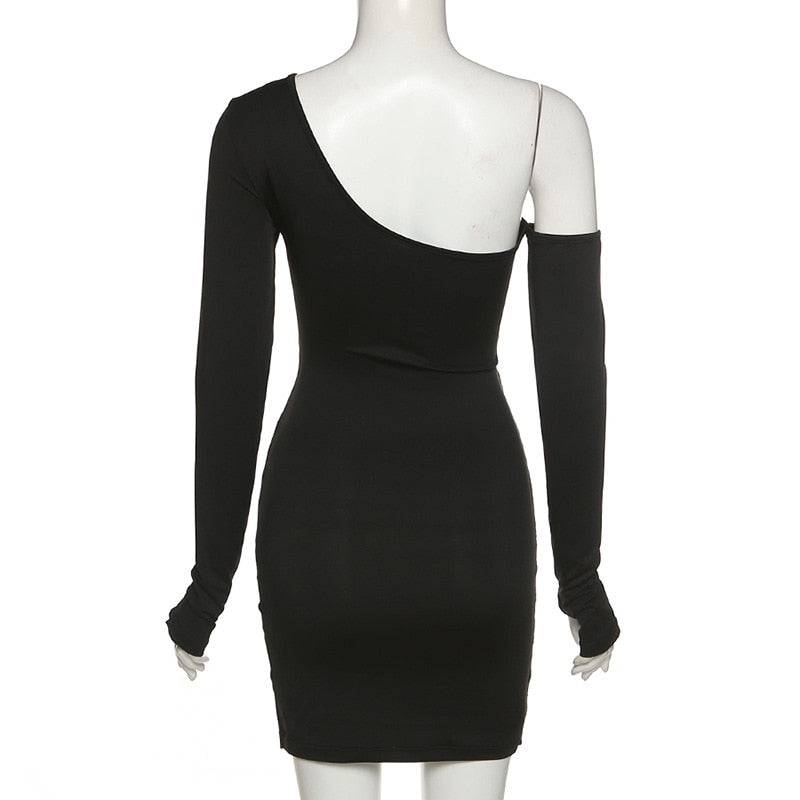 Levoire | Robe Mini À Bandage Découpe À Manches Longues