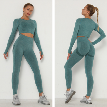 Levoire | Ensemble De Sport 2 Pièces Ressentez-Vous À L'Aise Dans Cet Ensemble Délicieux Bleu-Vert