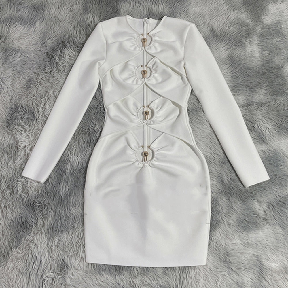 Levoire | Robe Mini Holometalliringer À Épaule Dénudée