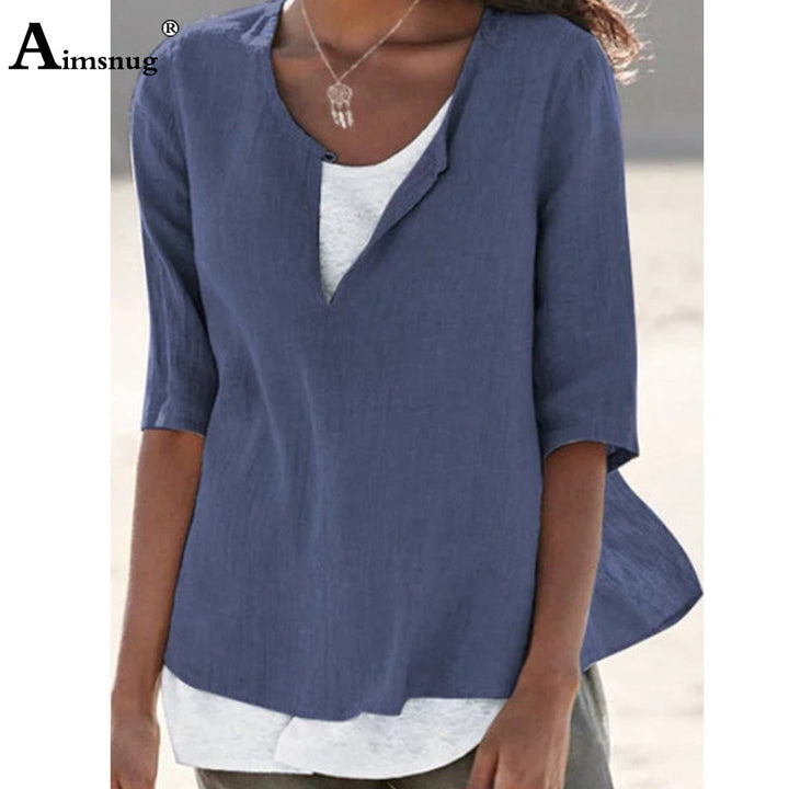 Levoire | Chemise À Col En V Pour Femmes