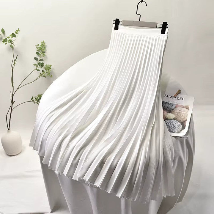Levoire | Jupe en velours plissée à taille haute Blanc
