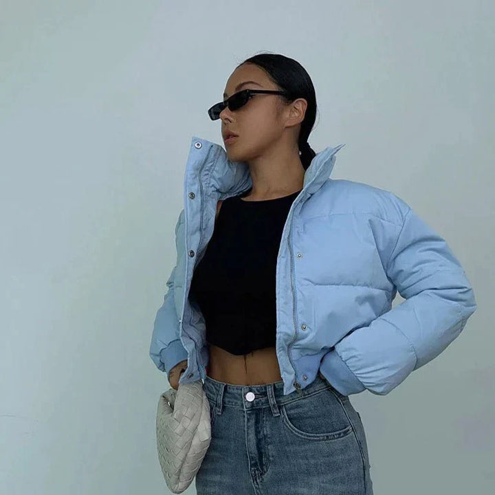 Levoire | Veste À Col Montant Confortable Avec Manches Longues
