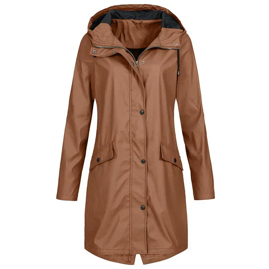 Levoire | Manteau De Pluie Imperméable Avec Capuche Rot