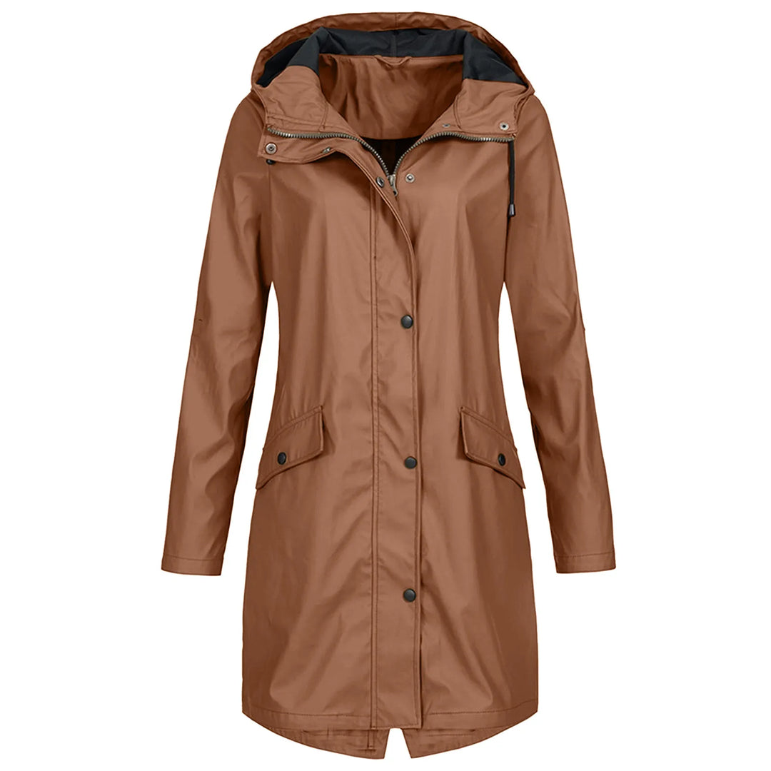 Levoire | Veste De Pluie Imperméable Avec Capuche Brun foncé
