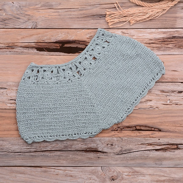Levoire | Ensemble De Crochet Parfait Pour Une Journée D'Été Pantalon Gris