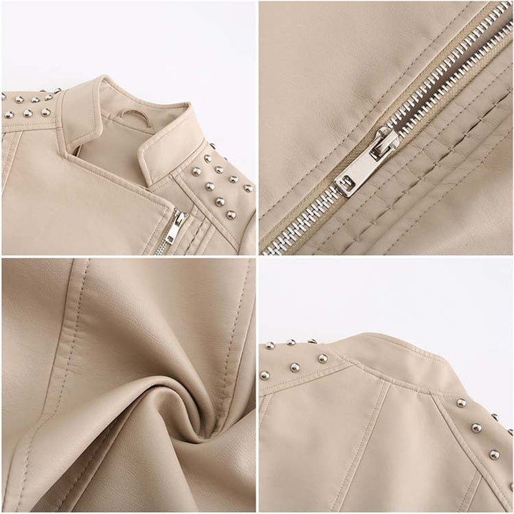 Levoire | Veste En Cuir Pu Élégante Pour Femmes