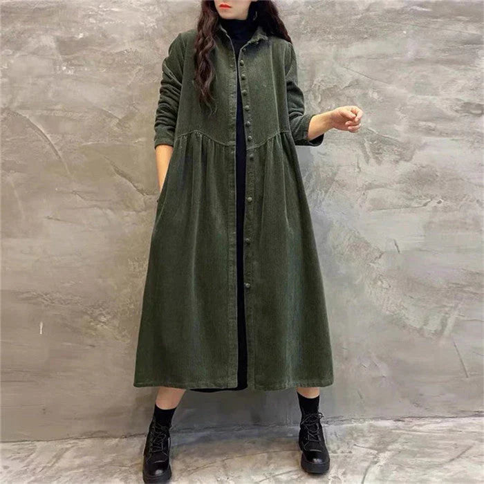 Levoire | Manteau Polyvalent Avec Des Boutons Et Des Poches Vert