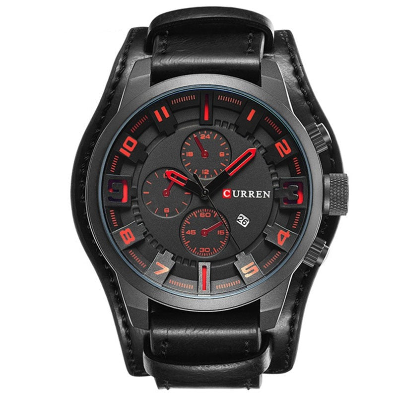 Levoire | Montre Bracelet De Luxe Navigator En Cuir Espresso Elite