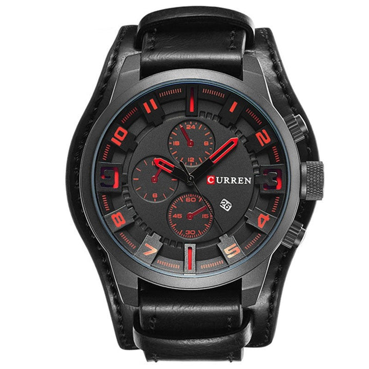 Levoire | Montre Bracelet De Luxe Navigator En Cuir Espresso Elite