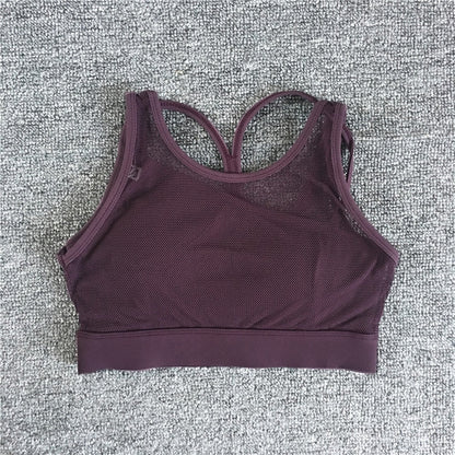 Levoire | Brassière De Sport Noire Sans Couture Lila