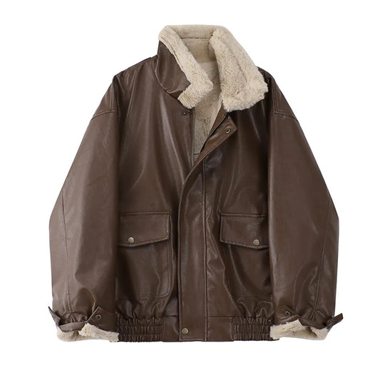 Levoire | Veste Longue À Manches Froides Remplie De Fourrure Avec Poches Braun