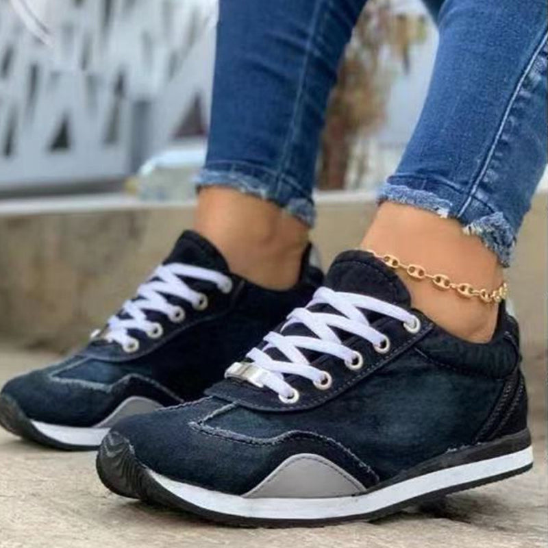 Levoire | Chaussures En Denim Pour Femmes Noir