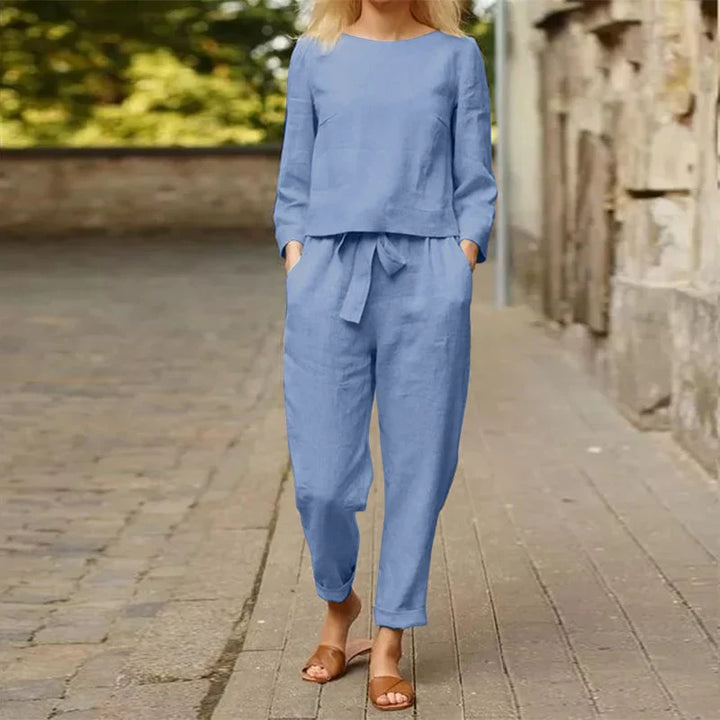 Levoire | Ensemble 2 Pièces Chemise Pantalon Oversize Bleu