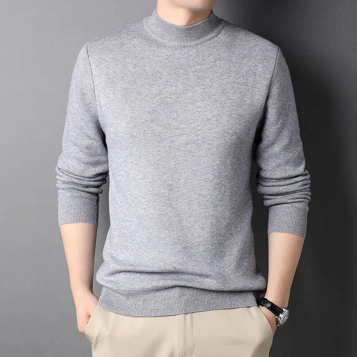Levoire | Pull Col Roulé Premium Coupe Slim Gris