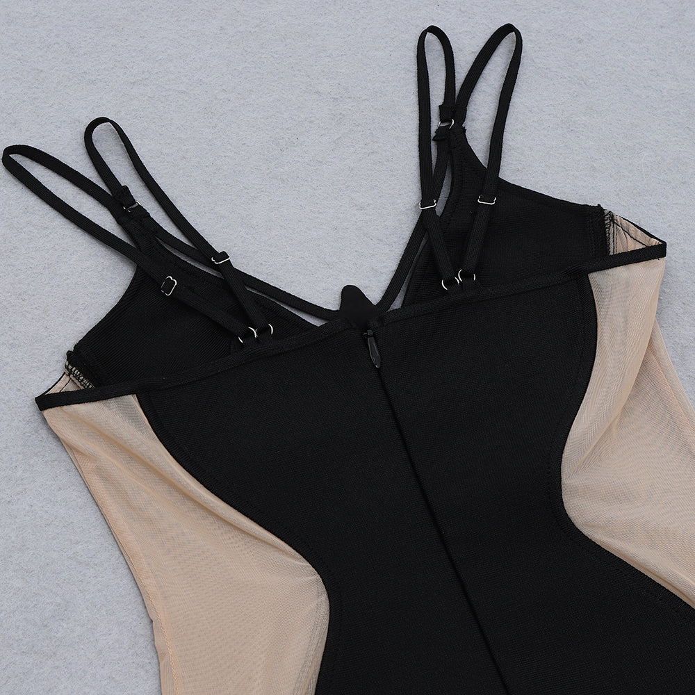 Levoire | Midi Dress With Off-The-Shoulder Straps And Lace On The Sides