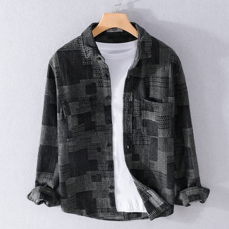 Levoire | Veste Légère À Boutons Pour Hommes Noir