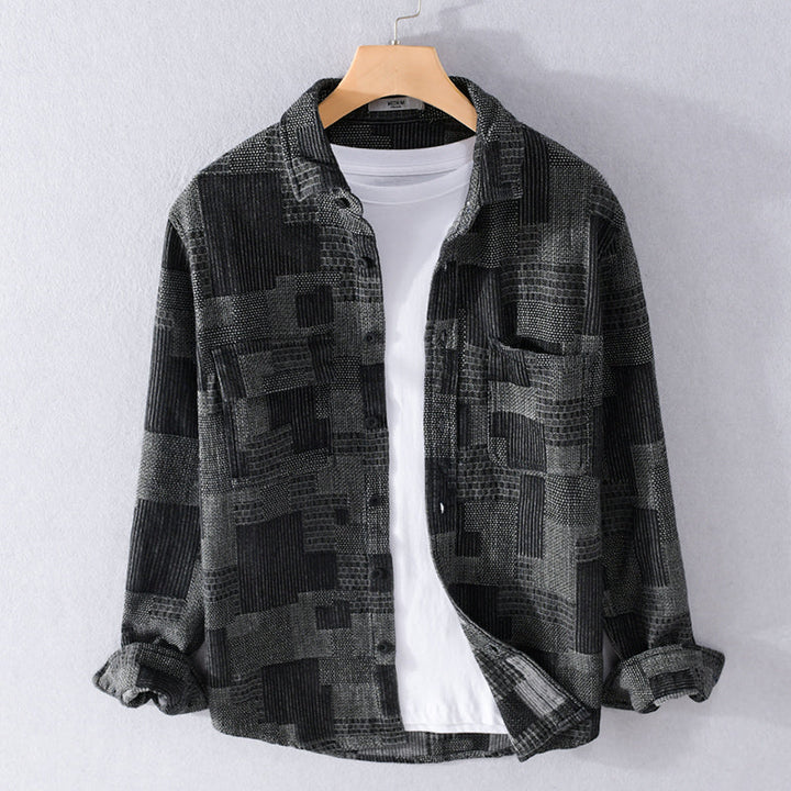Levoire | Veste Légère À Boutons Pour Hommes Noir