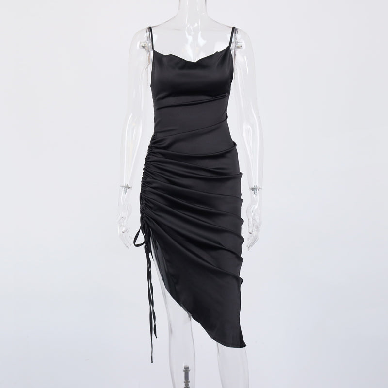 Levoire | Silke Bardot Ruché Corset Midi Robes