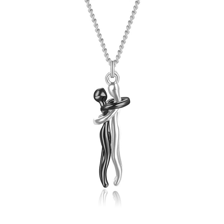 Levoire | Clin Couple Collier Noir Argent 1+1 Gratuit