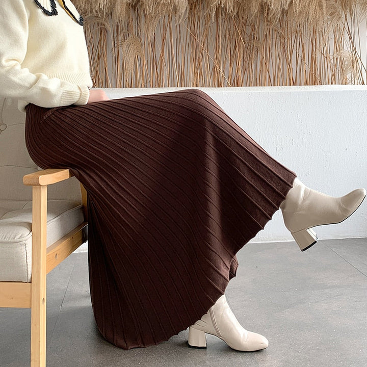 Levoire | Jupe Avec Plis Élégants Pour Femmes