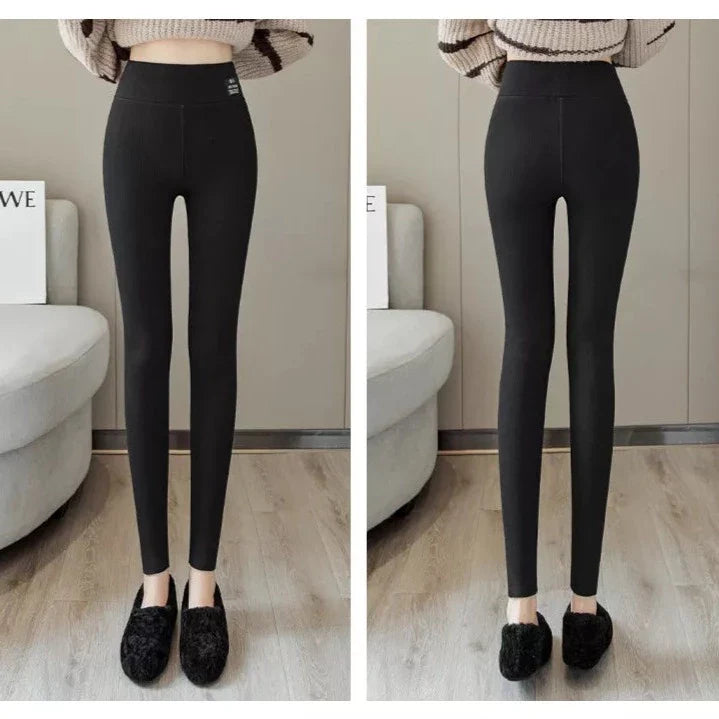 Levoire | Leggings Côtelées Avec Léger Rembourrage Noir