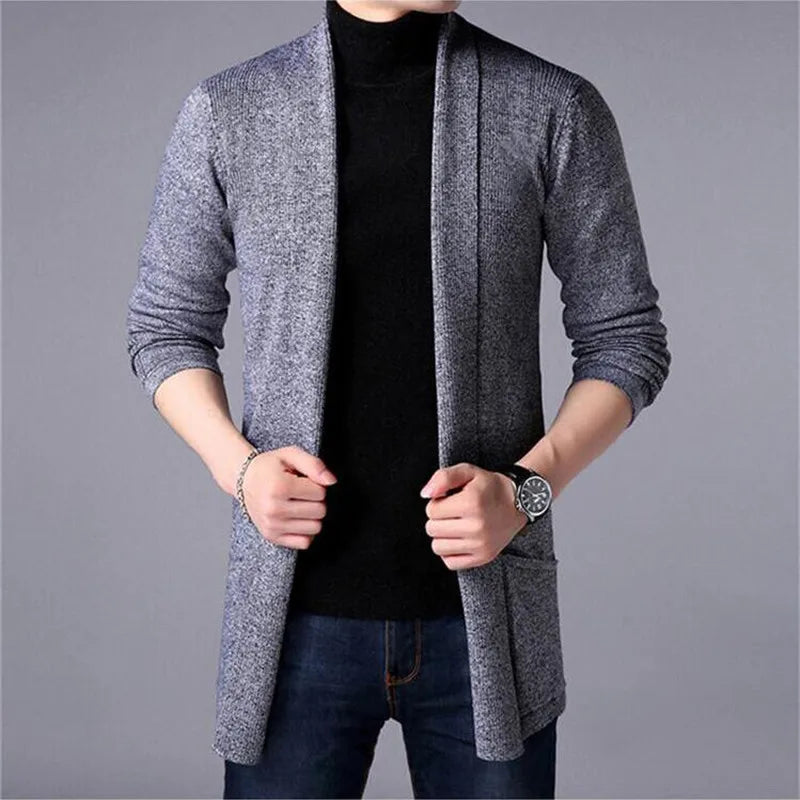 Levoire | Long Cardigan For Men Gris foncé