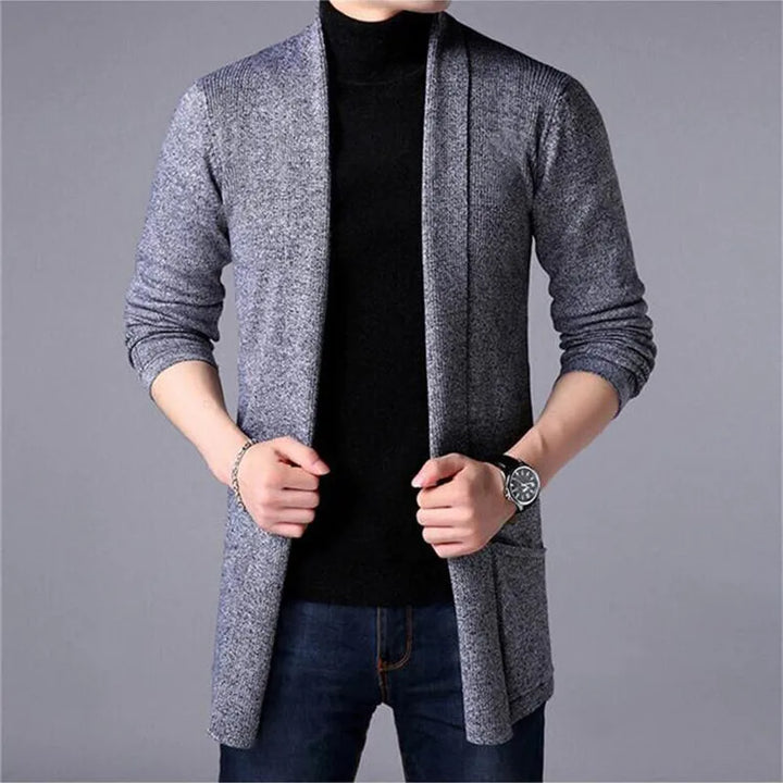 Levoire | Long Cardigan For Men Gris foncé