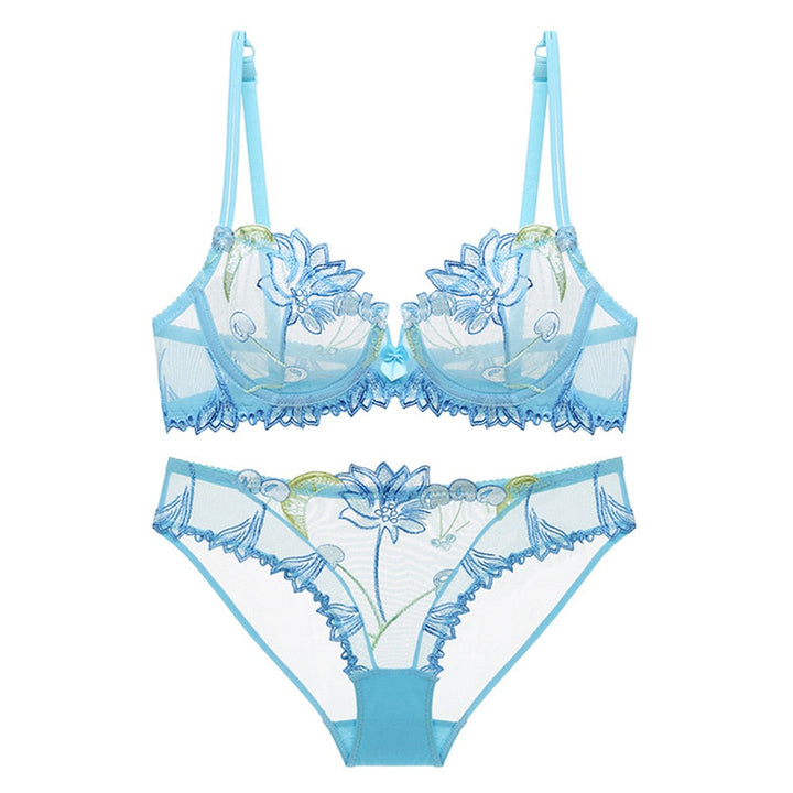 Levoire | Lingerie En Mesh Transparent Bleu
